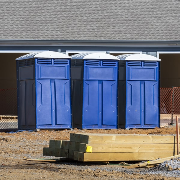 how often are the porta potties cleaned and serviced during a rental period in Felt Oklahoma